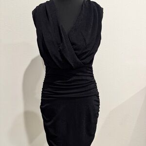 A&G Black Shimmer Cocktail Dress Size XS